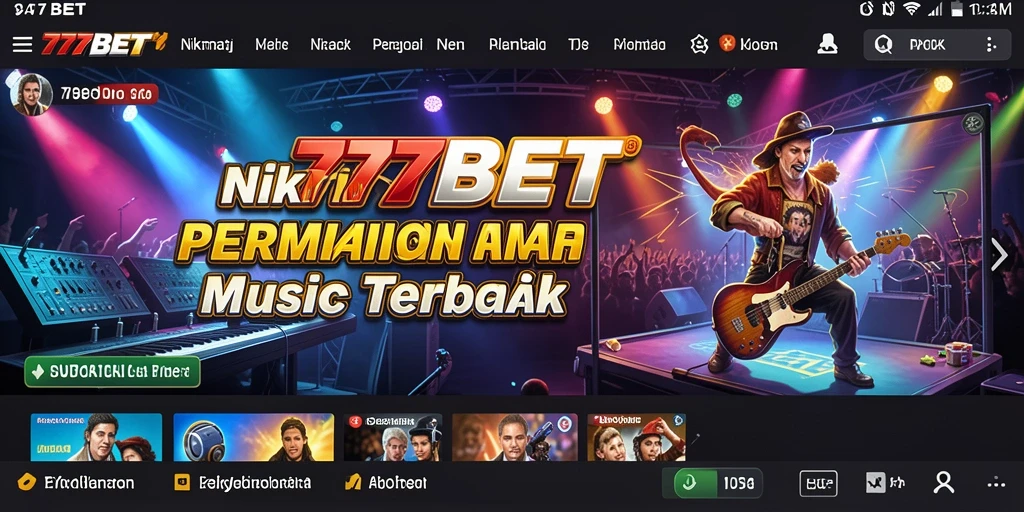 Tampilan menarik dari gameplay <strong>777BET</strong> yang penuh dengan tantangan musik.