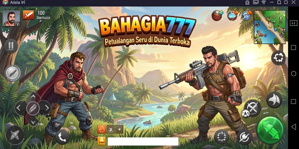 Tampilan gameplay yang menarik dari BAHAGIA777 dalam dunia Open World.