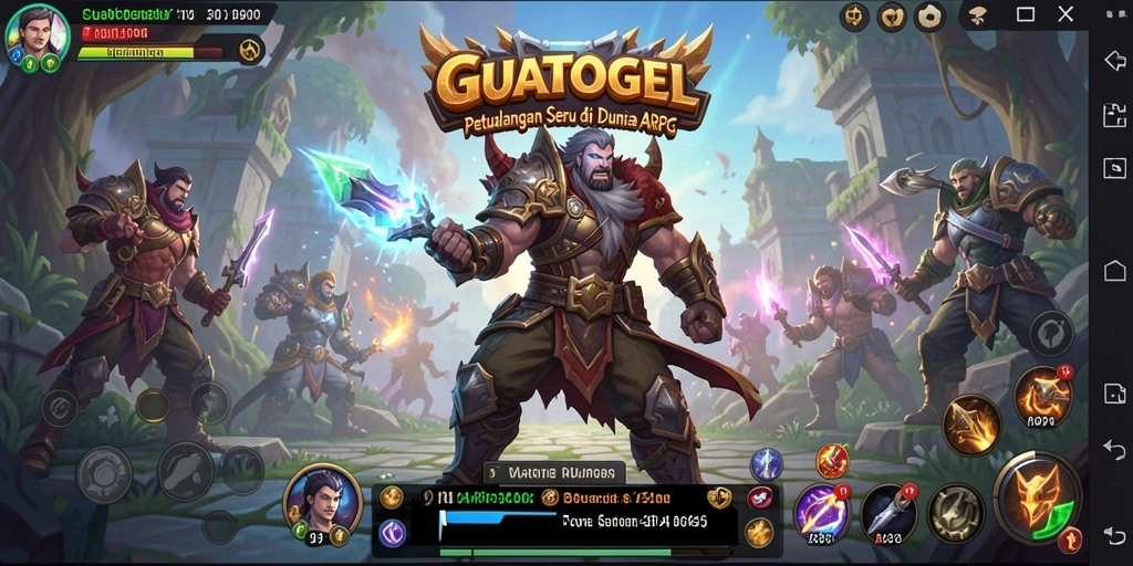 Tampilan menakjubkan dari gameplay ARPG GUATOGEL.