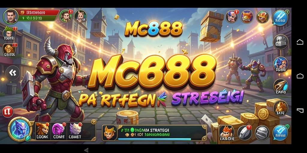 Screenshot gameplay MC888 menampilkan strategi dan pertempuran yang intens.
