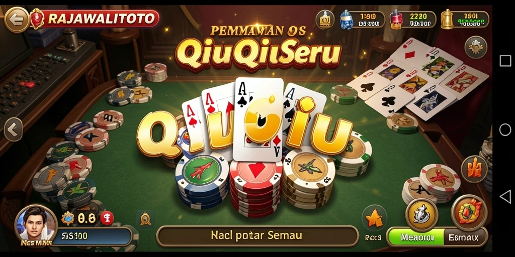 Tampilan screenshot RAJAWALITOTO yang menunjukkan serunya bermain QiuQiu.