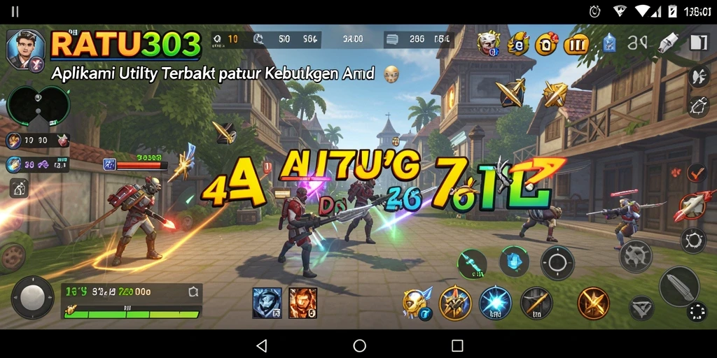Screenshots RATU303 menampilkan antarmuka pengguna yang intuitif dan fungsi utama aplikasi.
