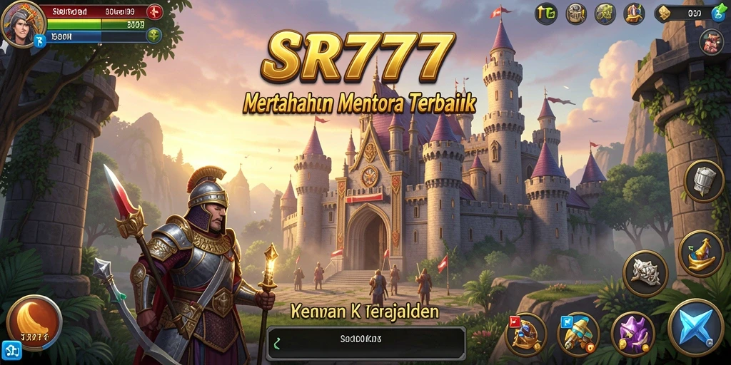 Tampilan menakjubkan dari gameplay Tower Defense di SR777.
