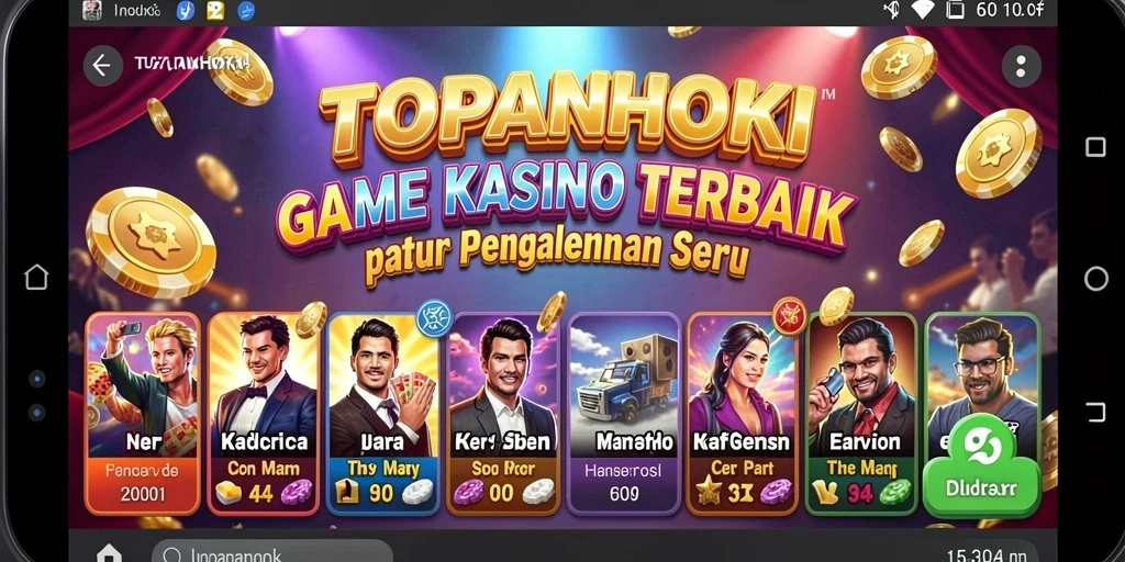 Gameplay menarik dari TOPANHOKI menampilkan berbagai permainan Kasino.